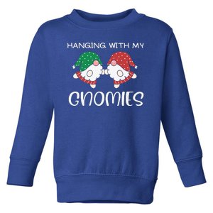 Hanging With My Gnomies Gnomes Christmas Family Pajamas Toddler Sweatshirt