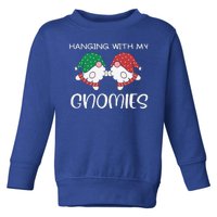 Hanging With My Gnomies Gnomes Christmas Family Pajamas Toddler Sweatshirt