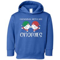 Hanging With My Gnomies Gnomes Christmas Family Pajamas Toddler Hoodie