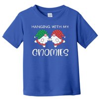 Hanging With My Gnomies Gnomes Christmas Family Pajamas Toddler T-Shirt