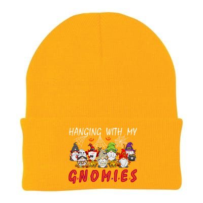 Hanging With My Gnomies Christmas Costume Halloween Gnomes Knit Cap Winter Beanie