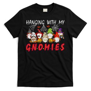 Hanging With My Gnomies Christmas Costume Halloween Gnomes T-Shirt