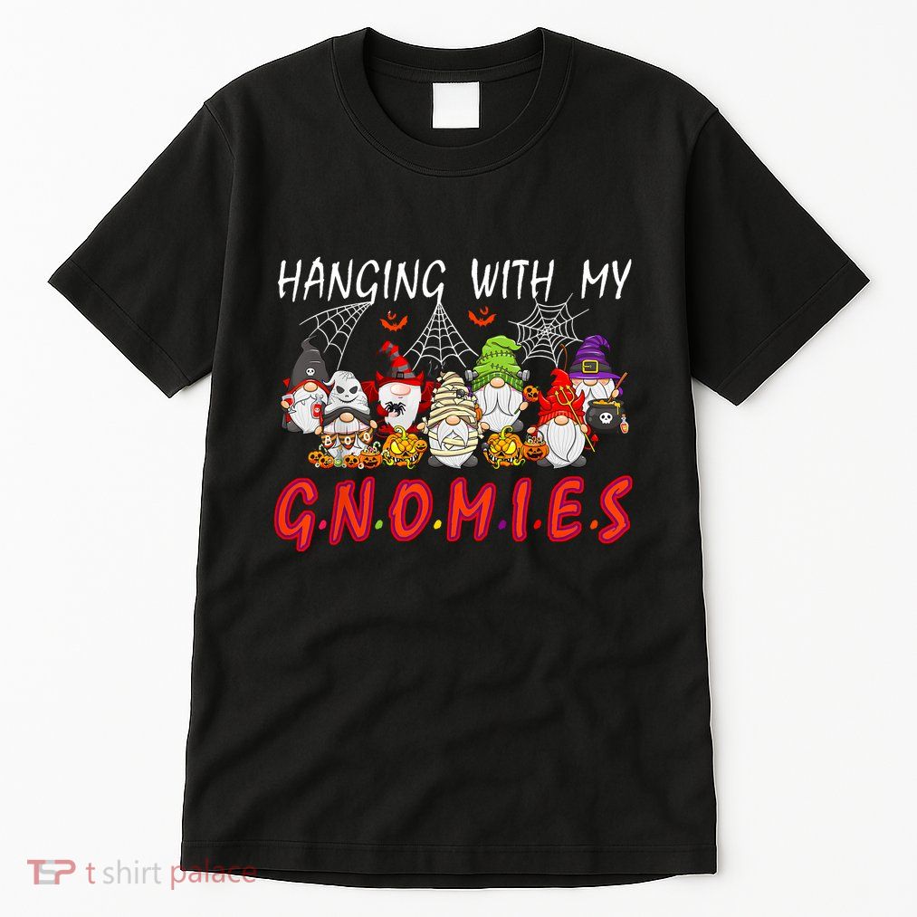Hanging With My Gnomies Christmas Costume Halloween Gnomes Tall T-Shirt