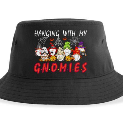 Hanging With My Gnomies Christmas Costume Halloween Gnomes Sustainable Bucket Hat