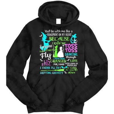 Halloween Wicked Musical Tie Dye Hoodie