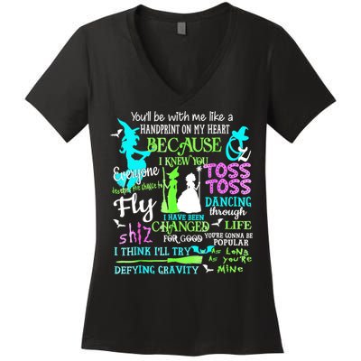 Halloween Wicked Musical Women's V-Neck T-Shirt