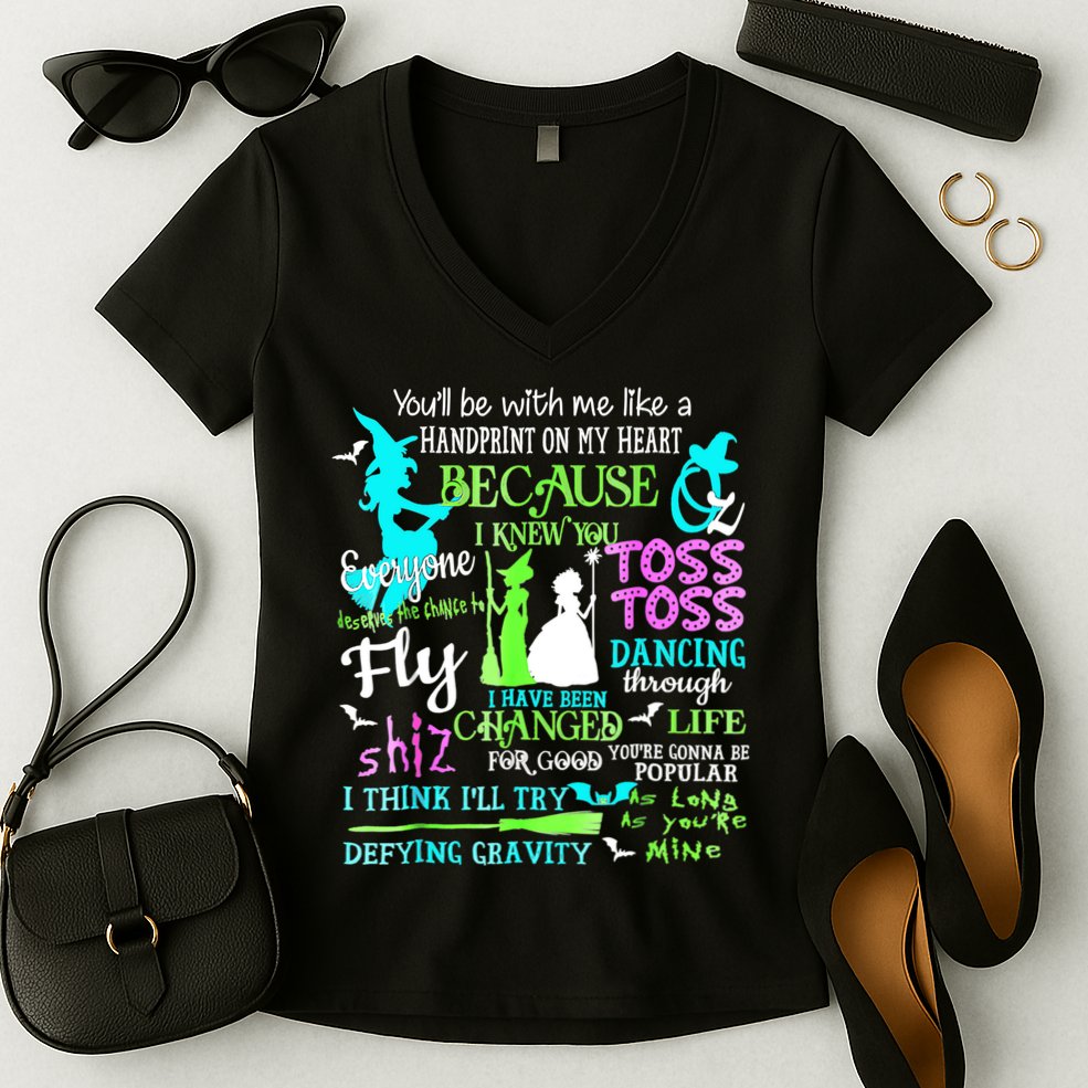 Halloween Wicked Musical Women's V-Neck T-Shirt