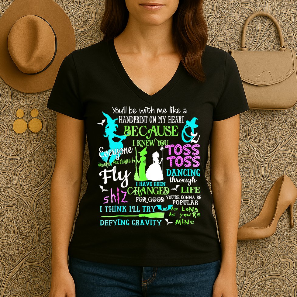 Halloween Wicked Musical Women's V-Neck T-Shirt