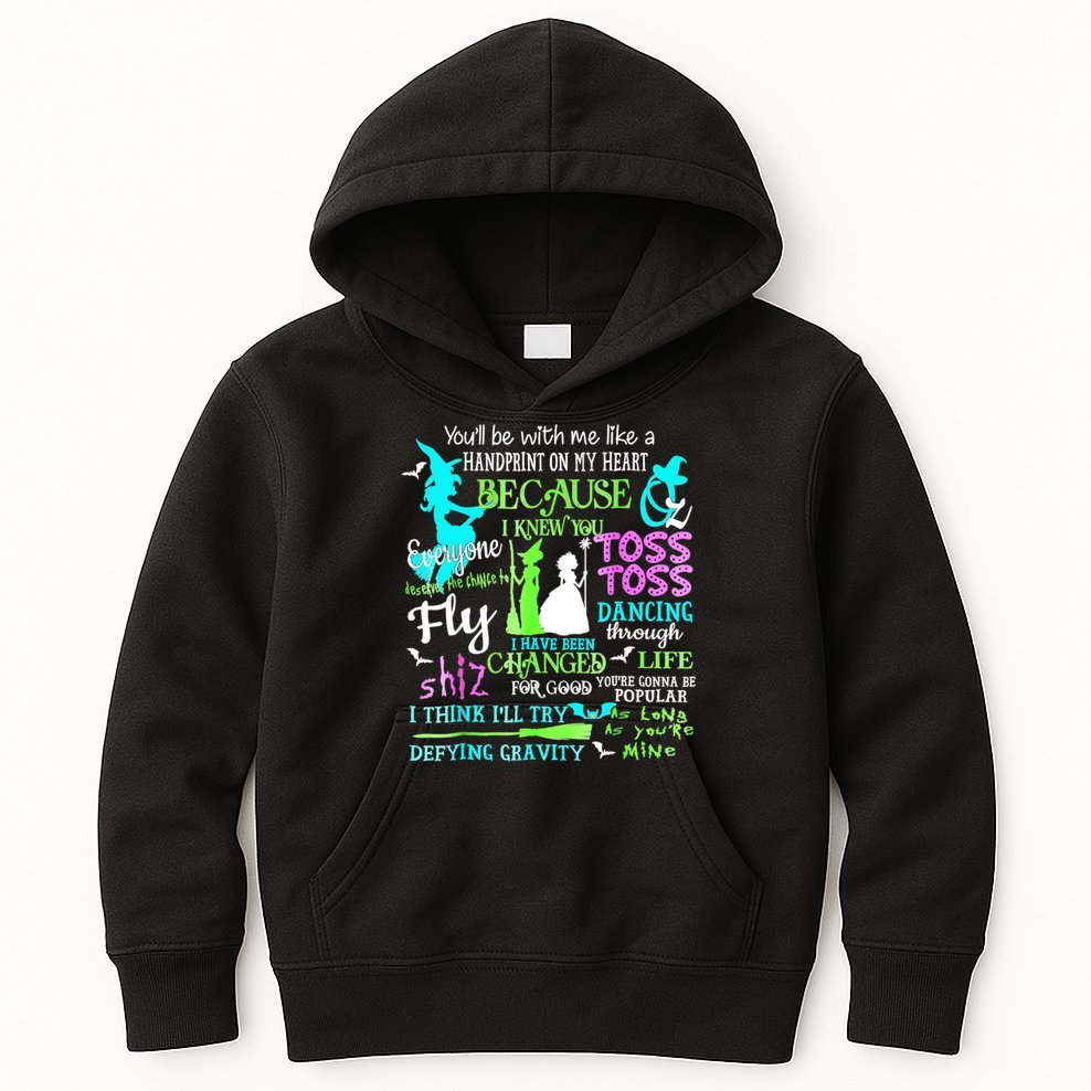 Halloween Wicked Musical Kids Hoodie