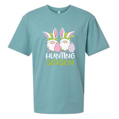 Hunting Season Easter gnome Couple Easter Day Sueded Cloud Jersey T-Shirt