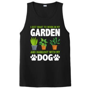 Hangout With My Dog And Gardening Dog Lover Gardener Garden PosiCharge Competitor Tank