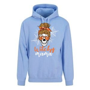 Halloween Witchy Mama Skull Witch Ladies Halloween Gift Unisex Surf Hoodie