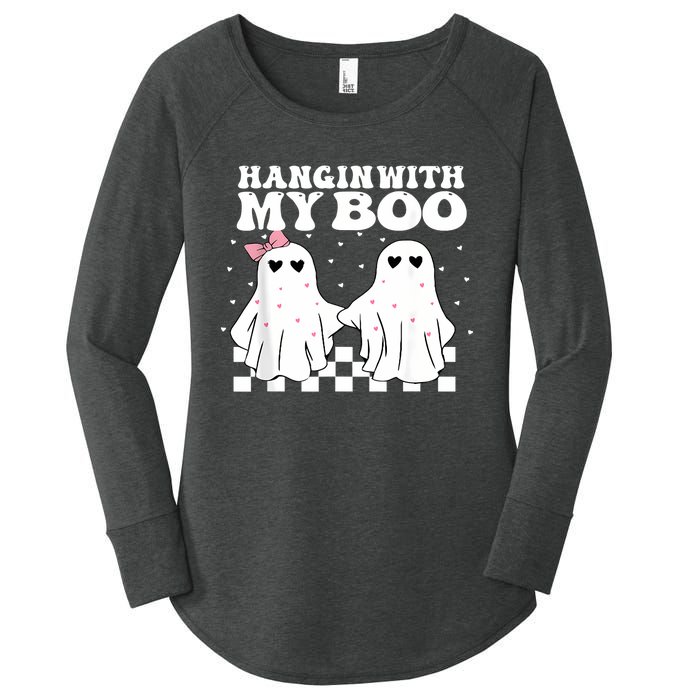 Hangin With My Boo Couples Halloween Adult Costume His Her Women's Perfect Tri Tunic Long Sleeve Shirt