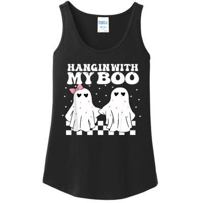 Hangin With My Boo Couples Halloween Adult Costume His Her Ladies Essential Tank