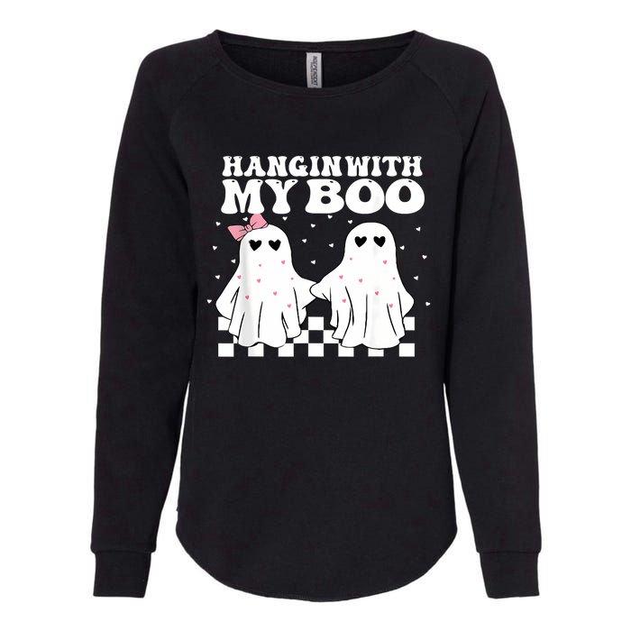 Hangin With My Boo Couples Halloween Adult Costume His Her Womens California Wash Sweatshirt