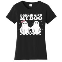 Hangin With My Boo Couples Halloween Adult Costume His Her Women's T-Shirt