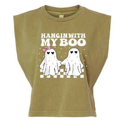 Hangin With My Boo Couples Halloween Adult Costume His Her Garment-Dyed Women's Muscle Tee