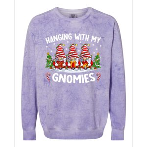 Hanging With My Gnomies Matching Family Christmas Pjs Gnome Colorblast Crewneck Sweatshirt