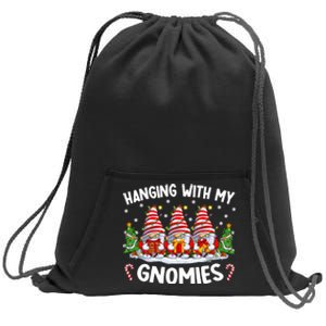 Hanging With My Gnomies Matching Family Christmas Pjs Gnome Sweatshirt Cinch Pack Bag