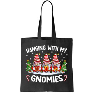 Hanging With My Gnomies Matching Family Christmas Pjs Gnome Tote Bag