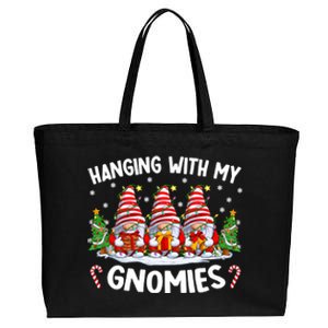 Hanging With My Gnomies Matching Family Christmas Pjs Gnome Cotton Canvas Jumbo Tote