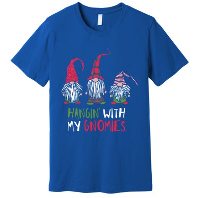 Hangin With My Gnomies Funny Christmas Matching Top Gift Premium T-Shirt