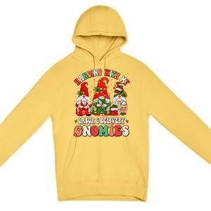 Hanging With My Labor & Delivery Gnomies Christmas L&D Nurse Premium Pullover Hoodie