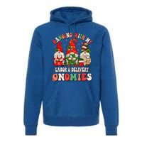 Hanging With My Labor & Delivery Gnomies Christmas L&D Nurse Premium Hoodie