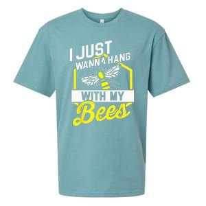 Hang With My Bees Beekeeper & Beekeeping Gift Sueded Cloud Jersey T-Shirt