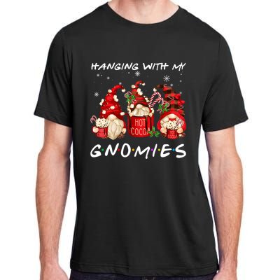 Hanging With My Gnomies Hot Cocoa Gnomes Chocolate Christmas Adult ChromaSoft Performance T-Shirt