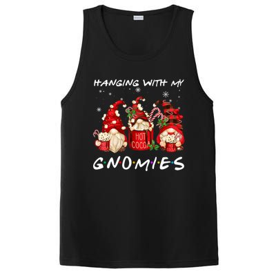 Hanging With My Gnomies Hot Cocoa Gnomes Chocolate Christmas PosiCharge Competitor Tank