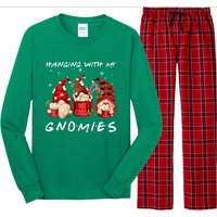 Hanging With My Gnomies Hot Cocoa Gnomes Chocolate Christmas Long Sleeve Pajama Set