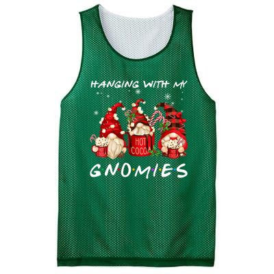 Hanging With My Gnomies Hot Cocoa Gnomes Chocolate Christmas Mesh Reversible Basketball Jersey Tank