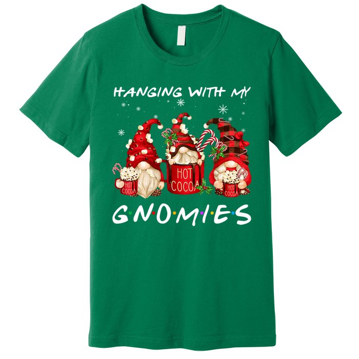 Hanging With My Gnomies Hot Cocoa Gnomes Chocolate Christmas Premium T-Shirt