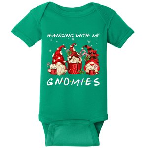 Hanging With My Gnomies Hot Cocoa Gnomes Chocolate Christmas Baby Bodysuit