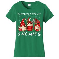 Hanging With My Gnomies Hot Cocoa Gnomes Chocolate Christmas Women's T-Shirt