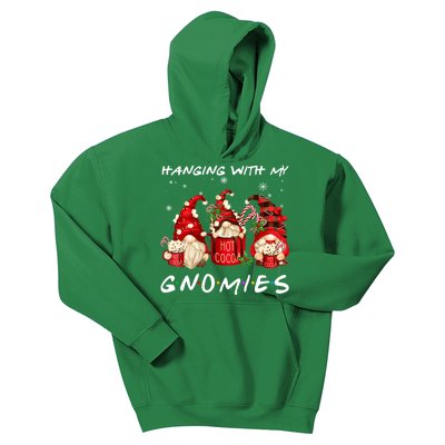 Hanging With My Gnomies Hot Cocoa Gnomes Chocolate Christmas Kids Hoodie