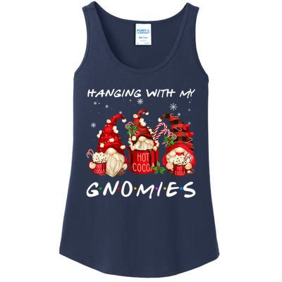 Hanging With My Gnomies Hot Cocoa Gnomes Chocolate Christmas Ladies Essential Tank