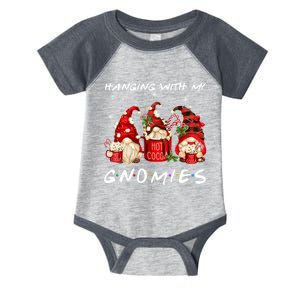 Hanging With My Gnomies Hot Cocoa Gnomes Chocolate Christmas Infant Baby Jersey Bodysuit