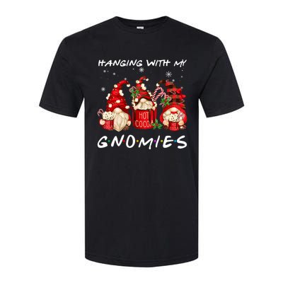 Hanging With My Gnomies Hot Cocoa Gnomes Chocolate Christmas Softstyle CVC T-Shirt