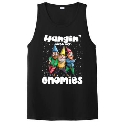 Hanging With My Gnomies Gnome Ugly Christmas Lefse Xmas Gift PosiCharge Competitor Tank