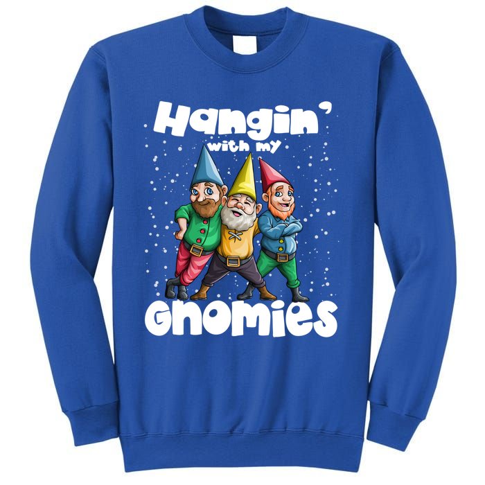 Hanging With My Gnomies Gnome Ugly Christmas Lefse Xmas Gift Sweatshirt