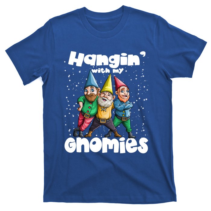 Hanging With My Gnomies Gnome Ugly Christmas Lefse Xmas Gift T-Shirt