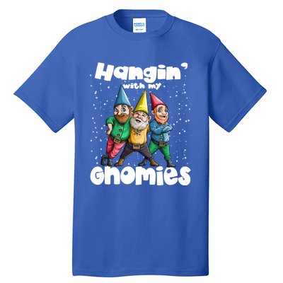 Hanging With My Gnomies Gnome Ugly Christmas Lefse Xmas Gift Tall T-Shirt