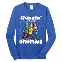 Hanging With My Gnomies Gnome Ugly Christmas Lefse Xmas Gift Tall Long Sleeve T-Shirt