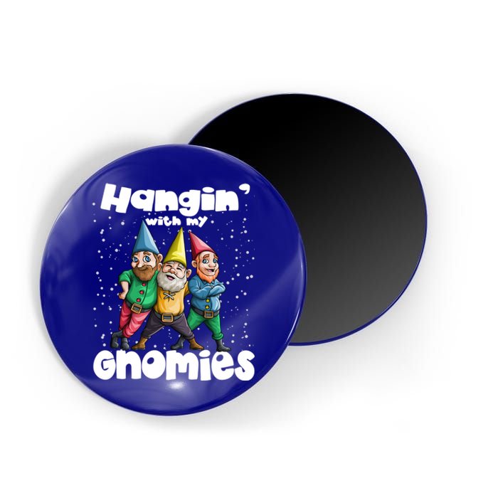 Hanging With My Gnomies Gnome Ugly Christmas Lefse Xmas Gift Magnet