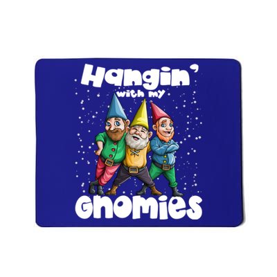 Hanging With My Gnomies Gnome Ugly Christmas Lefse Xmas Gift Mousepad