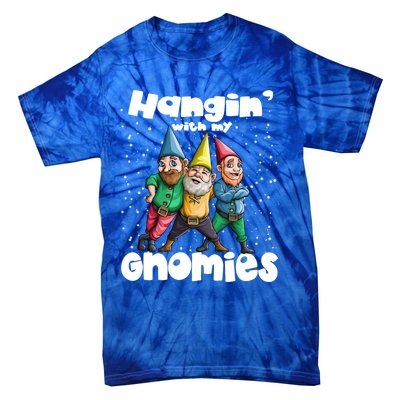 Hanging With My Gnomies Gnome Ugly Christmas Lefse Xmas Gift Tie-Dye T-Shirt