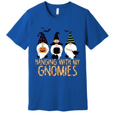 Hanging With My Gnomies Halloween Thanksgiving Christmas Gift Premium T-Shirt