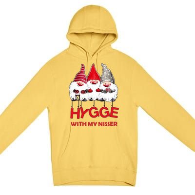 Hygge With My Nisser Christmas Premium Pullover Hoodie